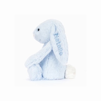 Jellycat Bashful Blue Bunny Medium New Zealand | IGOJD9165